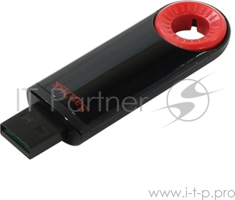 Накопитель USB flash 32ГБ SanDisk Cruzer Dial, черно-красный (USB2.0)