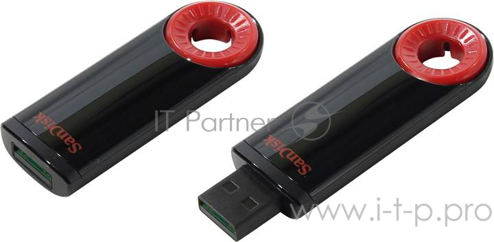 Накопитель USB flash 32ГБ SanDisk Cruzer Dial, черно-красный (USB2.0)