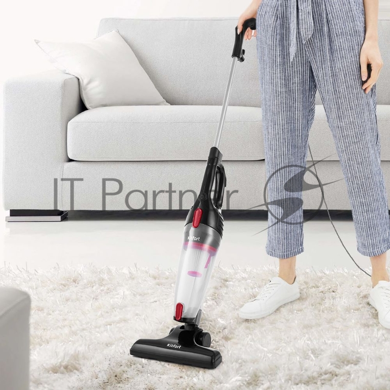 Пылесос ручной Kitfort KT-597-1 600Вт черный/красный