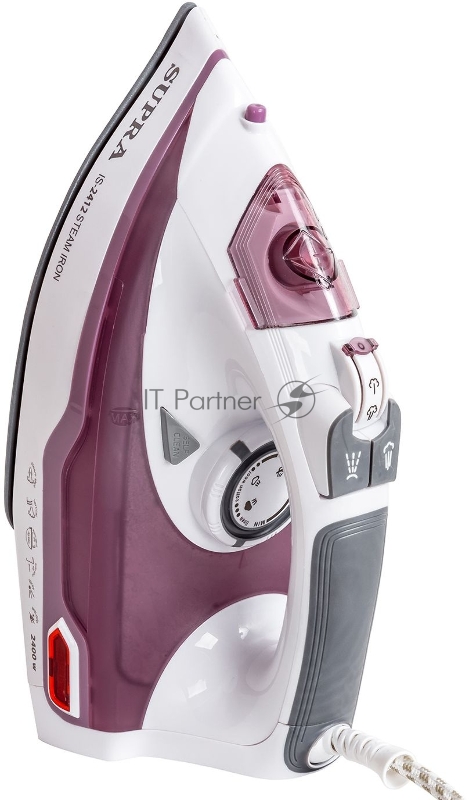Утюг Supra IS-2412 2400Вт сиреневый/белый