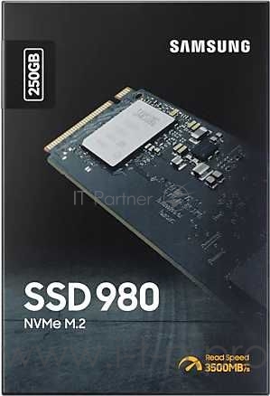SSD M.2 (PCI-E NVMe) 250 Gb Samsung 980 (R2900/W1300MB/s) (MZ-V8V250BW)