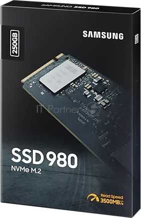SSD M.2 (PCI-E NVMe) 250 Gb Samsung 980 (R2900/W1300MB/s) (MZ-V8V250BW)
