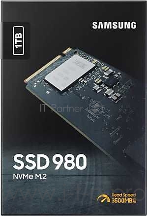 SSD M.2 (PCI-E NVMe) 1Tb Samsung 980 (R3500/W3000MB/s) (MZ-V8V1T0BW)