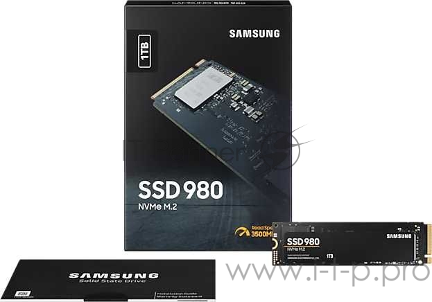 SSD M.2 (PCI-E NVMe) 1Tb Samsung 980 (R3500/W3000MB/s) (MZ-V8V1T0BW)