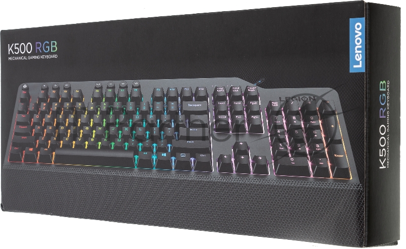 Клавиатура Lenovo Legion K500 RGB механическая черный USB Multimedia for gamer LED (подставка для запястий)