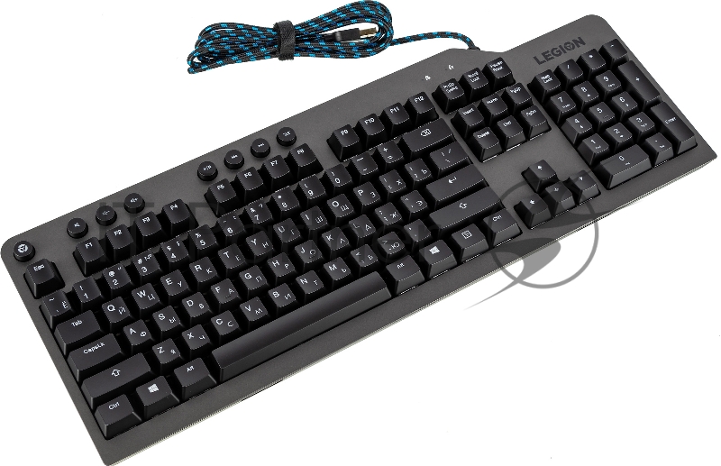 Клавиатура Lenovo Legion K500 RGB механическая черный USB Multimedia for gamer LED (подставка для запястий)