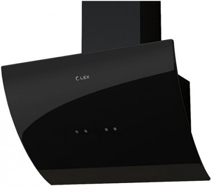 Наклонная кухонная вытяжка Lex Plaza 600 черный