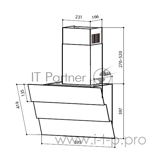 Вытяжка LEX RIO G 600 BLACK