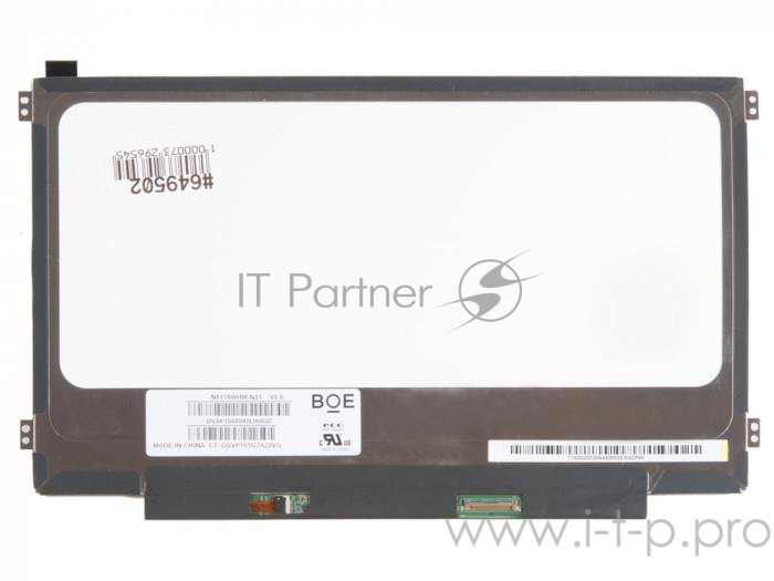 Матрица 11.6 Matte NT116WHM-N21, WXGA HD 1366x768, 30 Lamels DisplayPort, cветодиодная (LED), уши Л/П