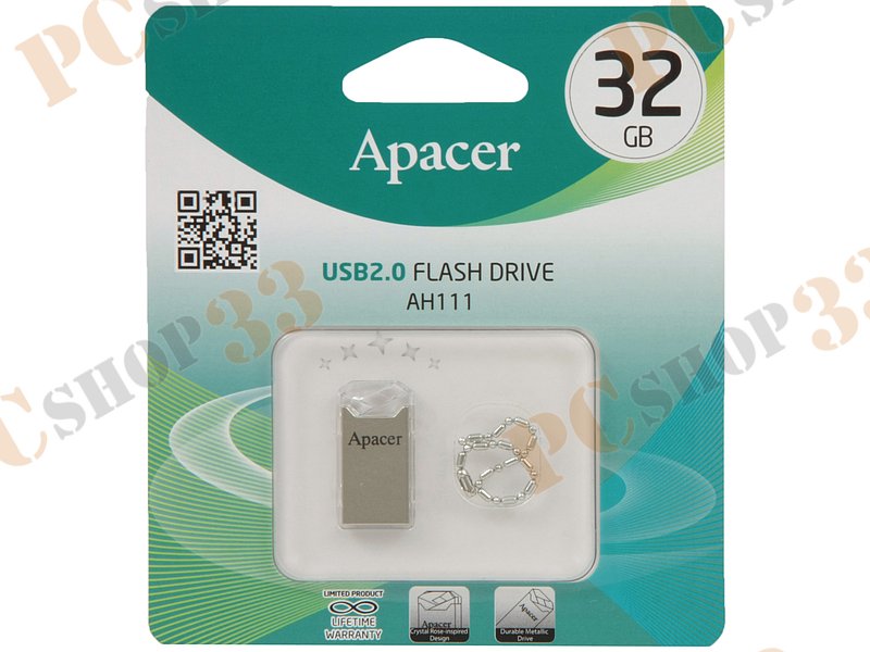 Накопитель USB flash 32ГБ Apacer AH111 AP32GAH111CR-1 (USB2.0)