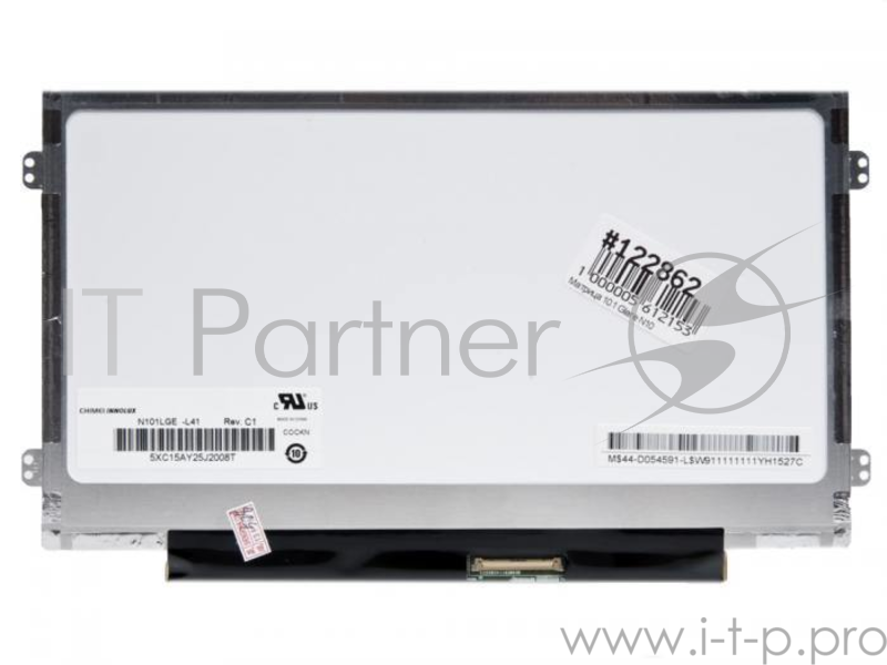 Матрица 10.1 Glare N101LGE-L41, WSVGA 1024x600, 40L, cветодиодная (LED), Chi Mei, уши Л/П