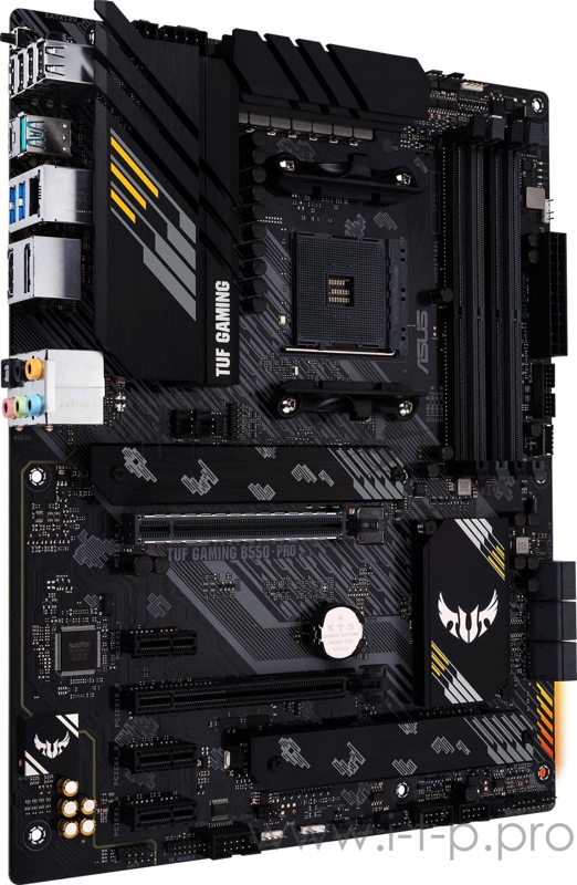 Материнская плата ASUS TUF GAMING B550-PRO, Socket AM4, B550, 4*DDR4, HDMI+DP, CrossFireX, SATA3 + RAID, Audio, 2,5Gb LAN, USB 3.2*8, USB 2.0*6, COM*1 header (w/o cable) ATX 90MB17R0-M0EAY0