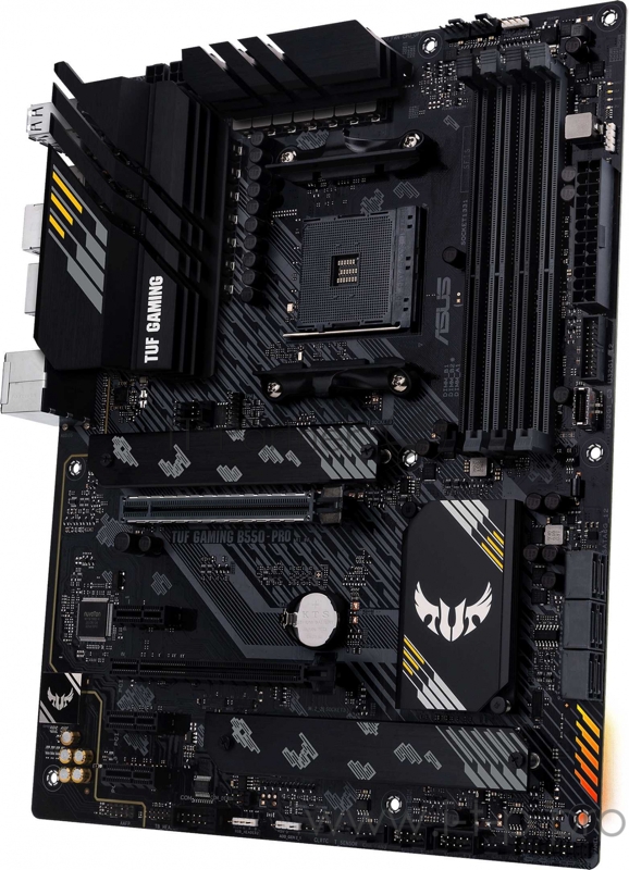 Материнская плата ASUS TUF GAMING B550-PRO, Socket AM4, B550, 4*DDR4, HDMI+DP, CrossFireX, SATA3 + RAID, Audio, 2,5Gb LAN, USB 3.2*8, USB 2.0*6, COM*1 header (w/o cable) ATX 90MB17R0-M0EAY0