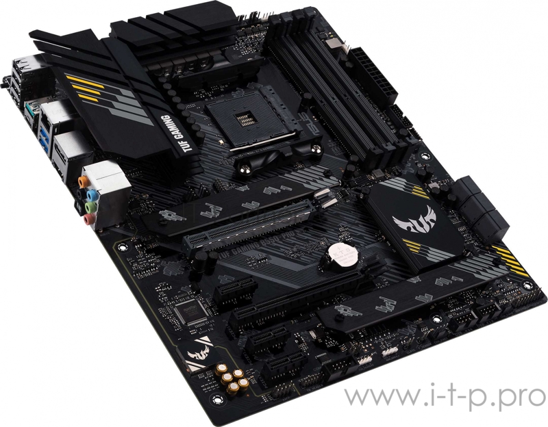 Материнская плата ASUS TUF GAMING B550-PRO, Socket AM4, B550, 4*DDR4, HDMI+DP, CrossFireX, SATA3 + RAID, Audio, 2,5Gb LAN, USB 3.2*8, USB 2.0*6, COM*1 header (w/o cable) ATX 90MB17R0-M0EAY0