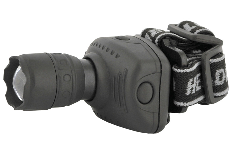 Ultraflash Фонари Ultraflash LED5354 (фонарь налобн, серый, 1 ватт LED, ZOOM, 3 реж, 3XR03, пласт, коробка)