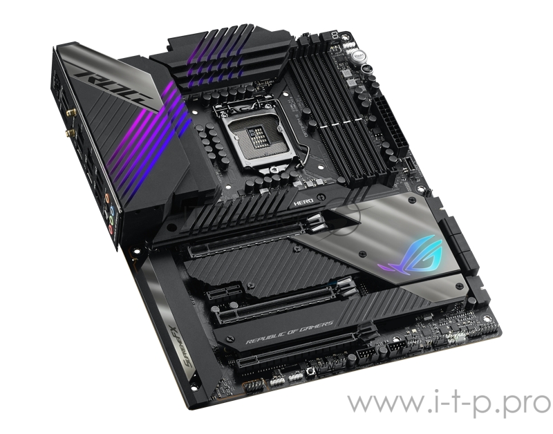 Материнская плата ASUS ROG MAXIMUS XIII HERO, LGA1200, Z590, 4*DDR4 , HDMI+DP, SLI+CrossFireX, SATA3 + RAID, Audio, Gb LAN, USB 3.1*7, USB 2.0*6, ATX 90MB15X0-M0EAY0