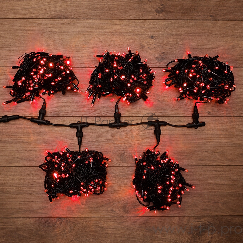 Гирлянда LED ClipLight 24V, 5 нитей по 20 метров, цвет диодов Красный