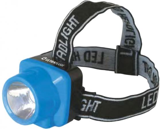 Ultraflash Фонари Ultraflash LED5374 (фонарь налобн аккум 220В, голубой, 0,4 Ватт LED, 1 реж, пласт, бокс)