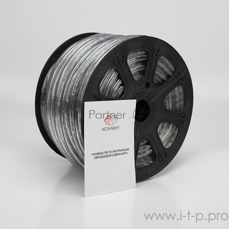 Дюралайт LED, свечение с динамикой (3W) - зеленый, 24 LED/м, бухта 100м