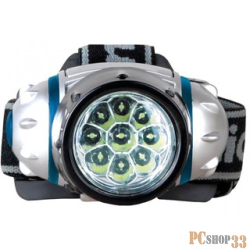 Camelion Фонари Camelion LED5317-9Mx (фонарь налобн, металлик,9 ультра ярк LED,4 реж, 3XR03 в компл, пласт, блист)