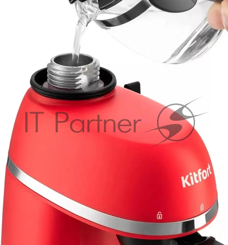 Кофеварка капельная Kitfort КТ-760-1 800Вт красный/черный