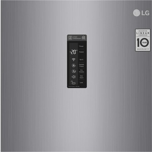 Морозильная камера LG GC-B404EMRV серебристый, 1.85м:- Инверторный линейный компрессор- Total No Frost- Генератор льда- Внешний дисплей- Wi-Fi