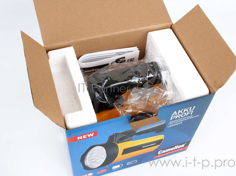 Camelion Фонари Camelion LED29315 (фонарь аккум. 220В, желтый, 35 LED, 6В 4А-ч, пластик, коробка)