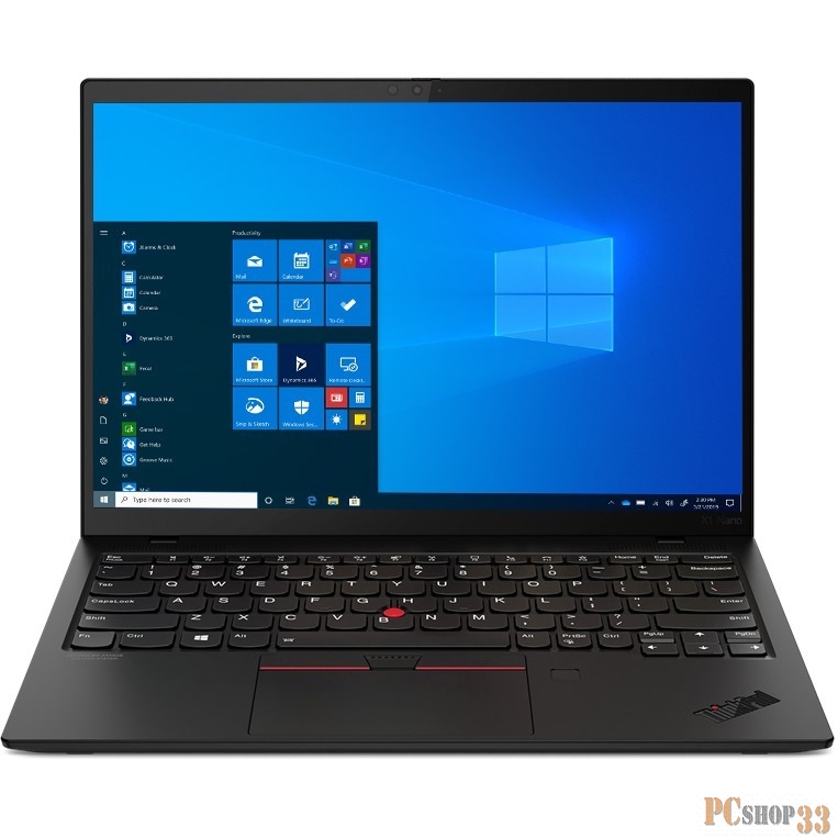 Ноутбук ThinkPad X1 Nano Gen 1 13 2K (2160x1350) IPS AG 450N, i5-1130G7 1.8G, 16GB LP4X 4266, 512GB SSD M.2, Intel Iris Xe, WiFi 6, BT, 4G-LTE, FPR, IR Cam, 6cell 48Wh, 65W USB-C, Win 10 Pro, 3Y PS, 0.9kg