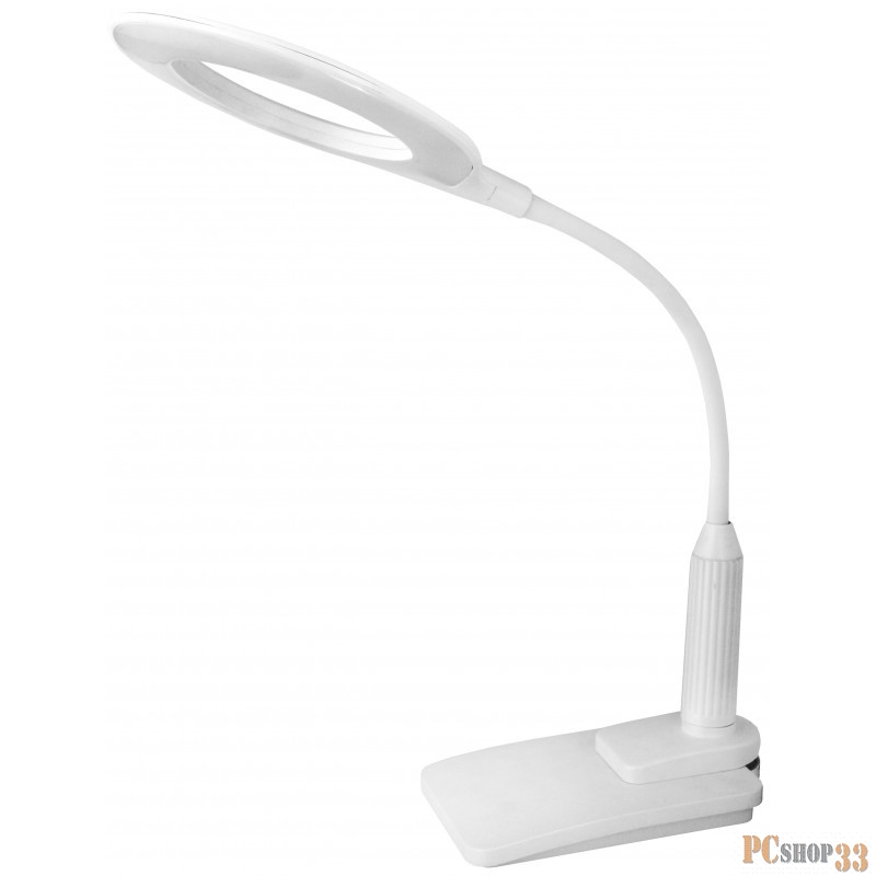 Camelion Настольные светильники Camelion KD-814 C01 белый LED (Св-к наст.,основ-е+струб,7 Вт,230В, сенс.вкл.,4 ур.ярк,450 лм,4000К)