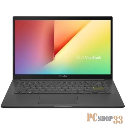 Ноутбук ASUS VivoBook 14 K413JA-EB534T Core i5-1035G1/8Gb/512GB SSD/14.0 FHD (1920x1080) AG IPS/Numpad/Illum KB/WiFi6/BT/Cam//Windows 10 Home/Black/1.4Kg
