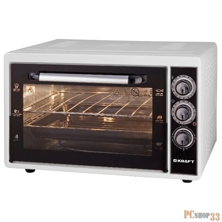 Мини печь KRAFT KF-MO3800W белая