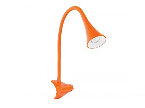 Camelion Настольные светильники Camelion KD-812 C11 оранжевый LED (Свет-ник настольн.на прищепке, 3.2 Вт, 230В, 4000К, 270 лм)