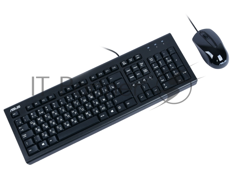Клавиатура + мышь Asus U2000 клав:черный мышь:черный USB Multimedia