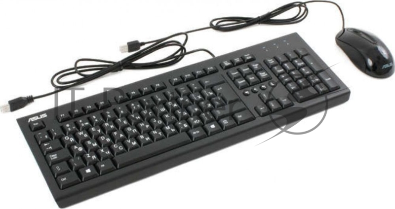 Клавиатура + мышь Asus U2000 клав:черный мышь:черный USB Multimedia