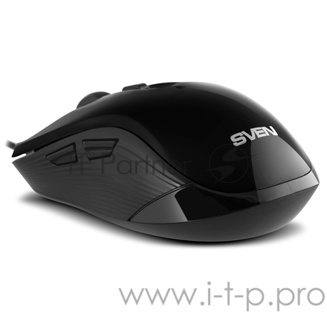 Мышь SVEN RX-520S USB чёрная (бесшумн. клав, 5+1кл. 3200DPI)