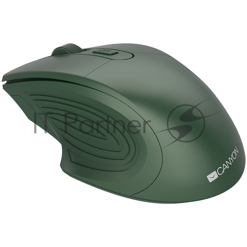 Мышь CANYON 2.4GHz Wireless Optical Mouse with 4 buttons, DPI 800/1200/1600, Special military, 115*77*38mm, 0.064kg
