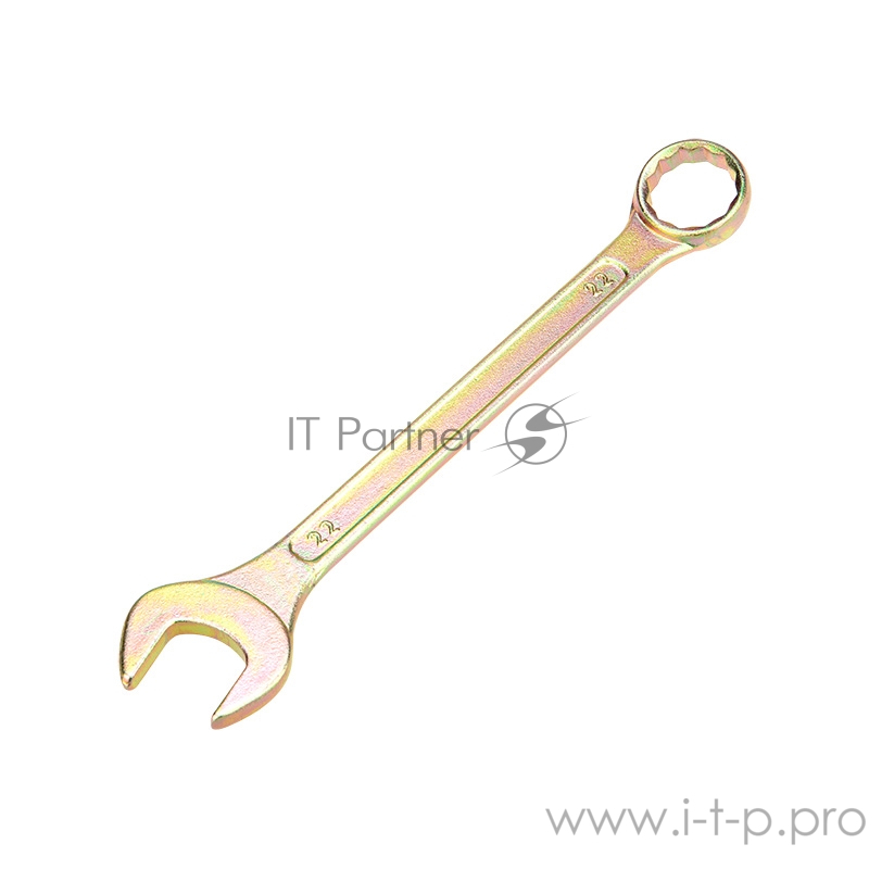 Ключ комбинированный REXANT 22 мм, желтый цинк