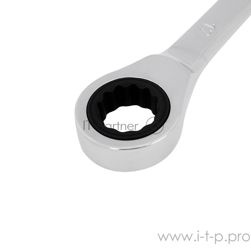 Ключ комбинированный трещоточный REXANT 17 мм, CrV, зеркальный хром