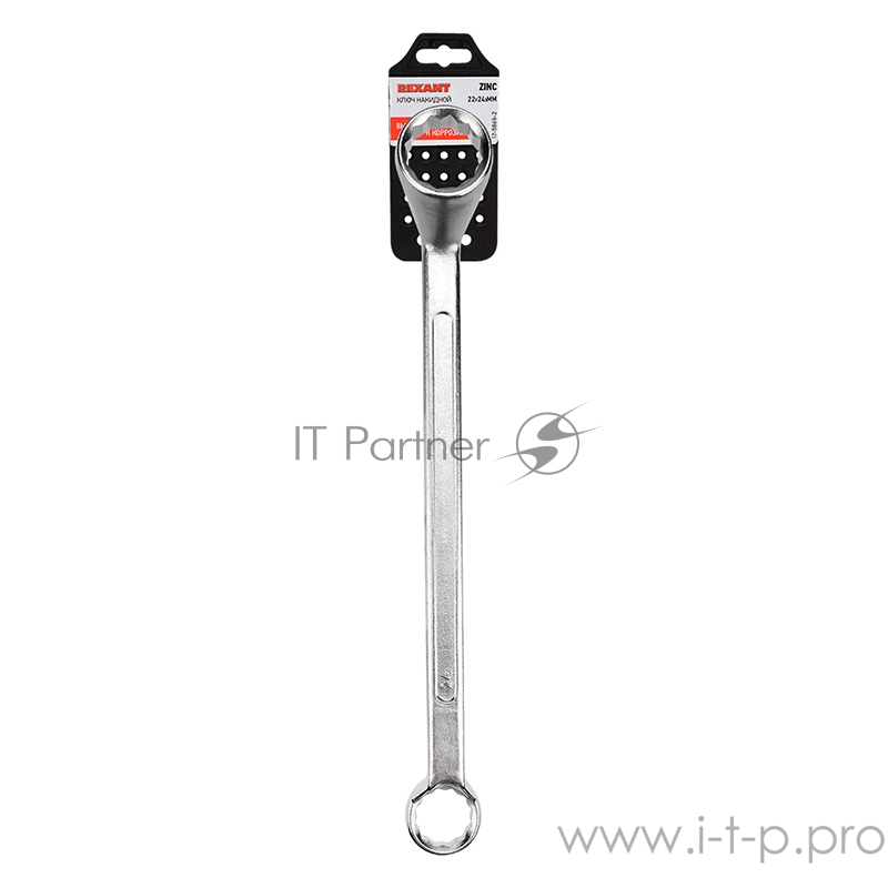 Ключ накидной коленчатый REXANT 22х24 мм, хром