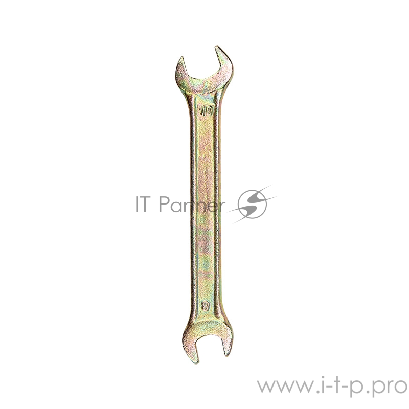 Ключ рожковый REXANT 8х10 мм, желтый цинк