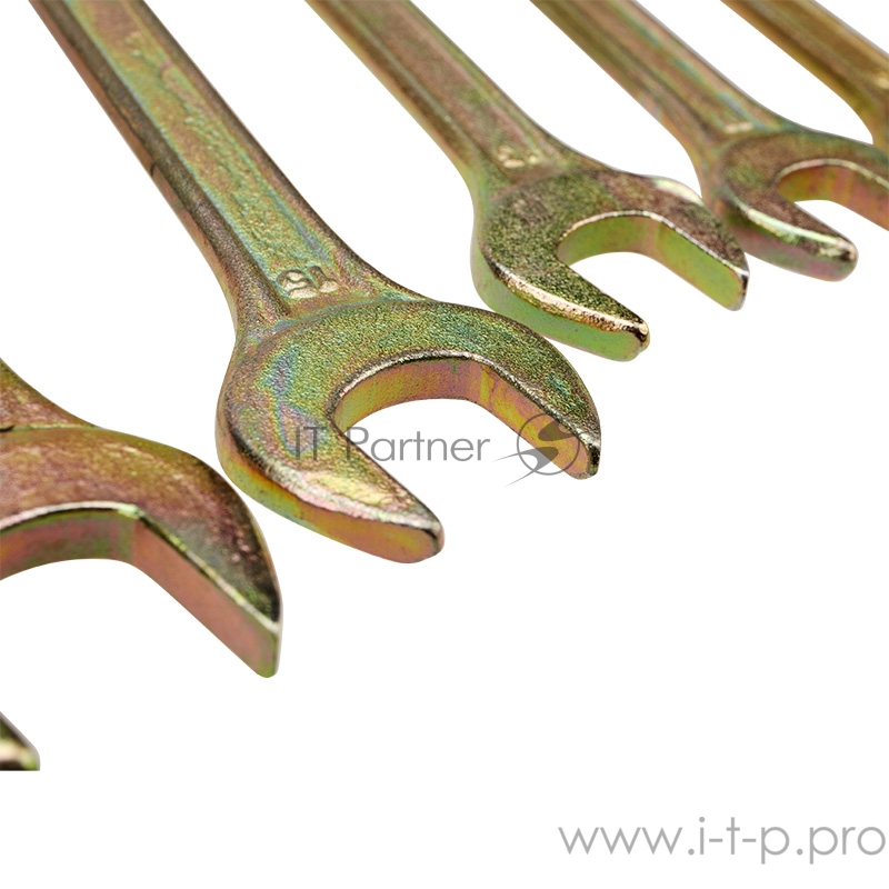 Набор ключей рожковых REXANT (6х7-16х17 мм), 6 шт., желтый цинк