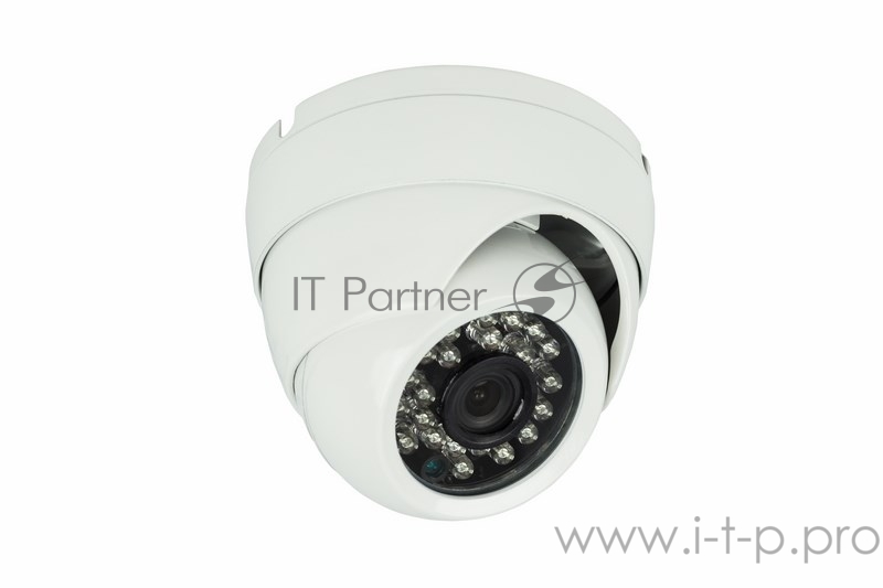 Купольная уличная камера AHD 1.0Мп (720P), объектив 3.6 мм., ИК до 20 м.