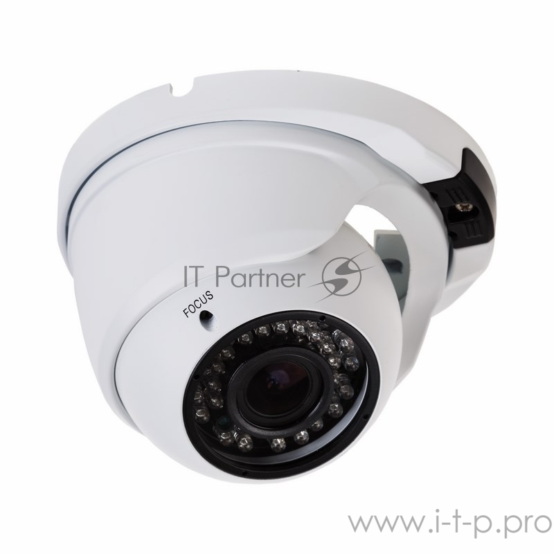 Купольная уличная камера AHD 2.1Мп (1080P), объектив 2.8-12мм., ИК до 30 м.