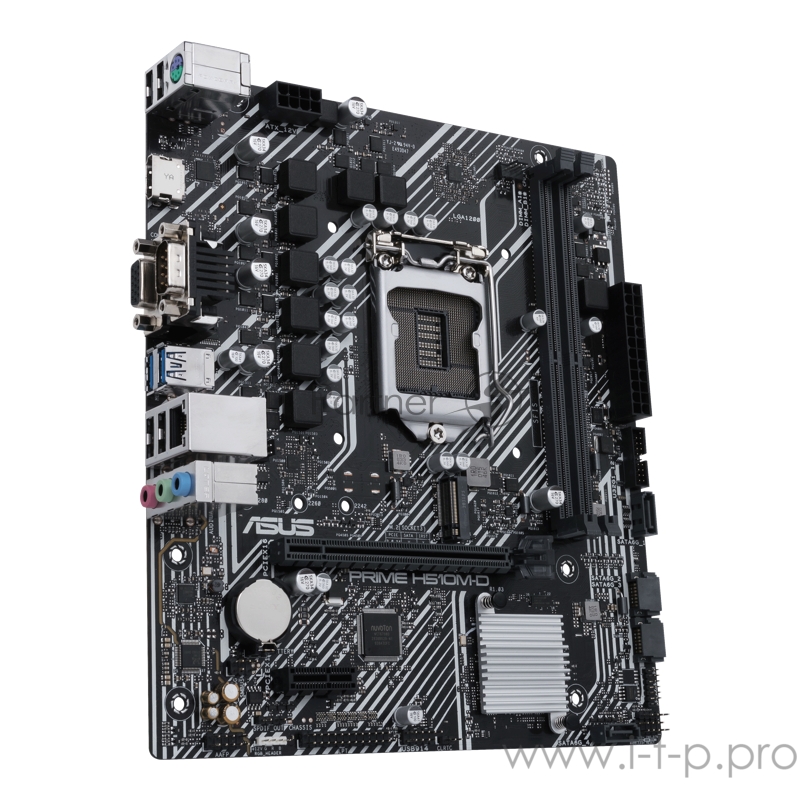 Материнская плата ASUS PRIME H510M-D, LGA1200, H510, 2*DDR4, D-Sub + HDMI, SATA3, Audio, Gb LAN, USB 3.2*4, USB 2.0*6, COM*1, LPT*1 header (w/o cable), mATX 90MB17M0-M0EAY0