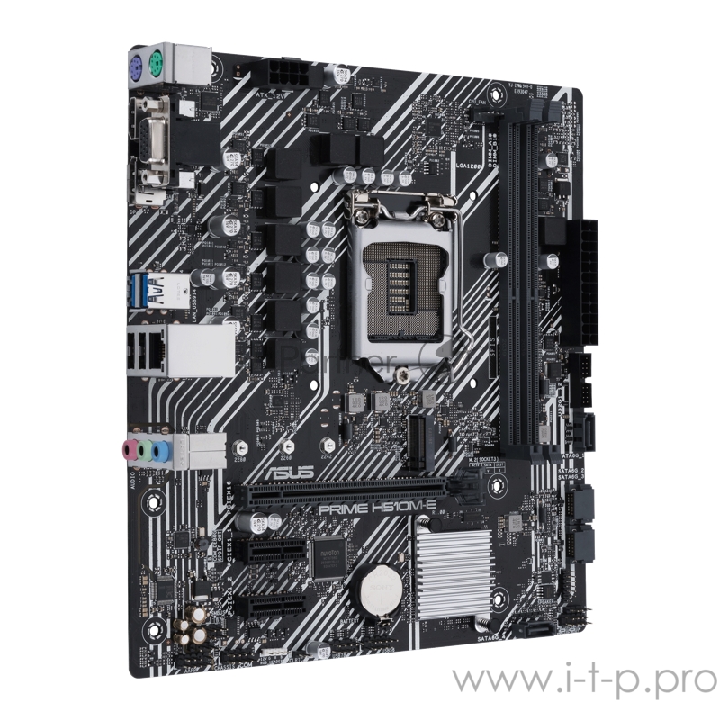 Материнская плата ASUS PRIME H510M-E, LGA1200, H510, 2*DDR4, D-Sub + HDMI, SATA3, Audio, Gb LAN, USB 3.2*4, USB 2.0*6, COM*1 header (w/o cable), mATX 90MB17E0-M0EAY0