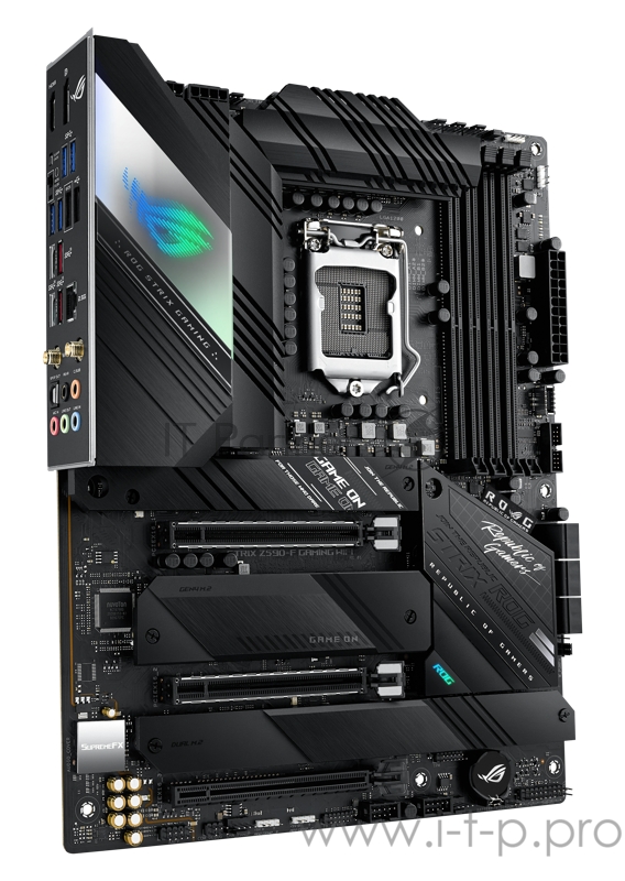 Материнская плата ASUS ROG STRIX Z590-F GAMING WIFI, LGA1200, Z590, 4*DDR4, DP+HDMI, SLI+CrossFireX, SATA3 + RAID, Audio, 2,5Gb LAN, USB 3.2*9, USB 2.0*4, COM*1 header (w/o cable), ATX 90MB1630-M0EAY0