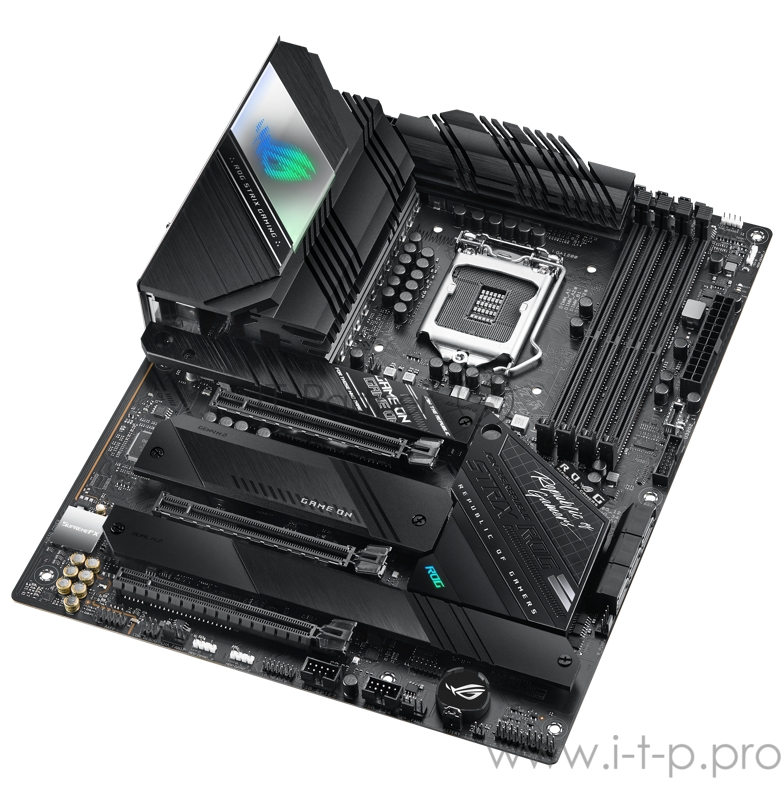 Материнская плата ASUS ROG STRIX Z590-F GAMING WIFI, LGA1200, Z590, 4*DDR4, DP+HDMI, SLI+CrossFireX, SATA3 + RAID, Audio, 2,5Gb LAN, USB 3.2*9, USB 2.0*4, COM*1 header (w/o cable), ATX 90MB1630-M0EAY0