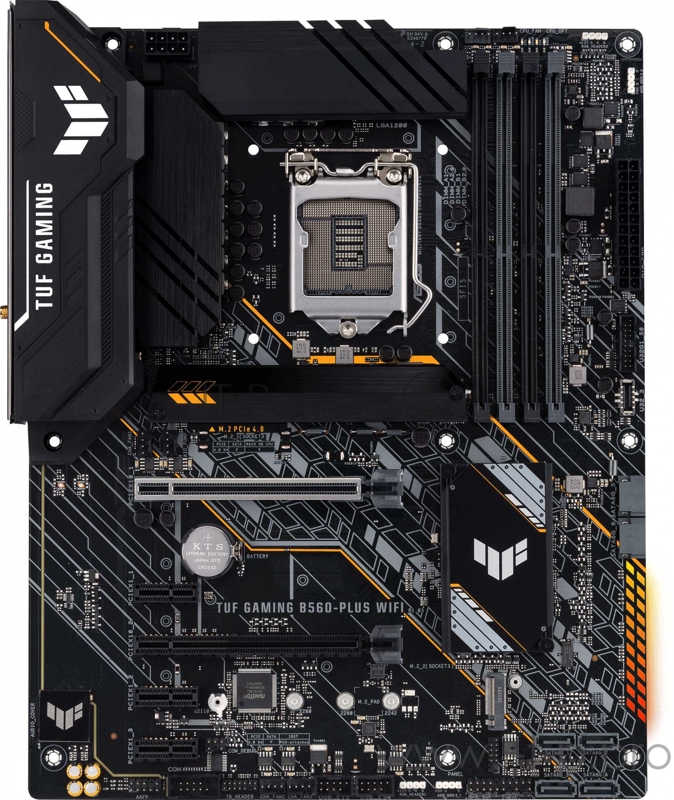 Материнская плата ASUS TUF GAMING B560-PLUS WIFI, LGA1200, B560, 4*DDR4, HDMI+DP, CrossFireX, SATA3 + RAID, Audio, Gb LAN, USB 3.2*8, USB 2.0*4, COM*1 header (w/o cable), ATX 90MB1740-M0EAY0