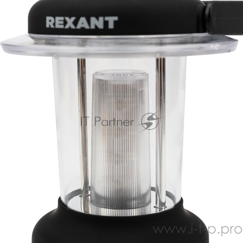 Кемпинговый фонарь с компасом, противоскользящий пластик «черный вельвет», складная петля для подвеса, регулировка яркости, 3 х ААA