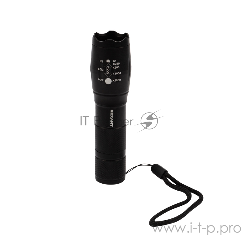 Фонарь ручной сверхъяркий 5 Вт, регулируемый фокус, алюминий, 3 х ААА